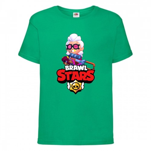 Футболка детская Brawl Stars Belle (Бравл Старс Бэлль) зеленая 128 см Футболка детская Brawl Stars Belle (Бравл Старс Бэлль) зеленая 128 см