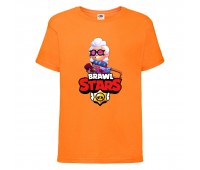 Футболка детская Brawl Stars Belle (Бравл Старс Бэлль) оранжевая 104 см Футболка детская Brawl Stars Belle (Бравл Старс Бэлль) оранжевая 104 см