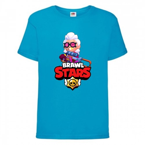 Футболка детская Brawl Stars Belle (Бравл Старс Бэлль) синяя 152 см Футболка детская Brawl Stars Belle (Бравл Старс Бэлль) синяя 152 см