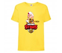 Футболка детская Brawl Stars Belle Gold (Бравл Старс Бэлль Золотая) желтая 104 см Футболка детская Brawl Stars Belle Gold (Бравл Старс Бэлль Золотая) желтая 104 см