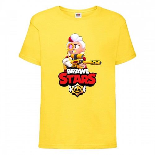 Футболка детская Brawl Stars Belle Gold (Бравл Старс Бэлль Золотая) желтая 128 см Футболка детская Brawl Stars Belle Gold (Бравл Старс Бэлль Золотая) желтая 128 см
