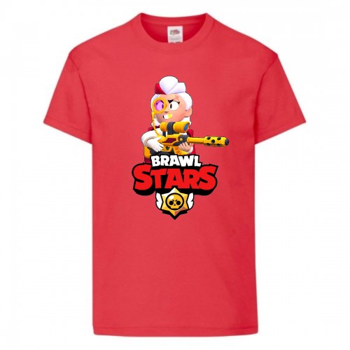 Футболка детская Brawl Stars Belle Gold (Бравл Старс Бэлль Золотая) красная 128 см Футболка детская Brawl Stars Belle Gold (Бравл Старс Бэлль Золотая) красная 128 см