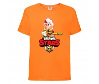 Футболка детская Brawl Stars Belle Gold (Бравл Старс Бэлль Золотая) оранжевая 104 см Футболка детская Brawl Stars Belle Gold (Бравл Старс Бэлль Золотая) оранжевая 104 см