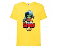 Футболка детская Brawl Stars Bibi Zombie (Бравл Старс Биби Зомби) желтая 104 см Футболка детская Brawl Stars Bibi Zombie (Бравл Старс Биби Зомби) желтая 104 см