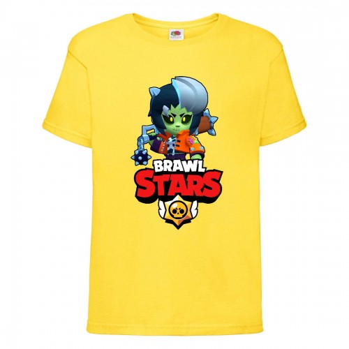 Футболка детская Brawl Stars Bibi Zombie (Бравл Старс Биби Зомби) желтая 104 см Футболка детская Brawl Stars Bibi Zombie (Бравл Старс Биби Зомби) желтая 104 см
