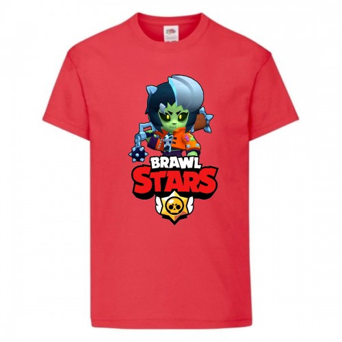 Футболка детская Brawl Stars Bibi Zombie (Бравл Старс Биби Зомби) красная 116 см Футболка детская Brawl Stars Bibi Zombie (Бравл Старс Биби Зомби) красная 116 см