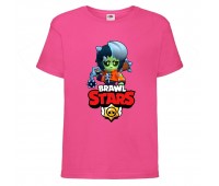 Футболка детская Brawl Stars Bibi Zombie (Бравл Старс Биби Зомби) малиновая 104 см Футболка детская Brawl Stars Bibi Zombie (Бравл Старс Биби Зомби) малиновая 104 см