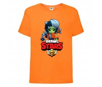 Футболка детская Brawl Stars Bibi Zombie (Бравл Старс Биби Зомби) оранжевая 104 см Футболка детская Brawl Stars Bibi Zombie (Бравл Старс Биби Зомби) оранжевая 104 см