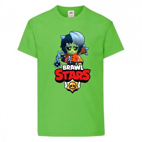 Футболка детская Brawl Stars Bibi Zombie (Бравл Старс Биби Зомби) светлозеленая 128 см Футболка детская Brawl Stars Bibi Zombie (Бравл Старс Биби Зомби) светлозеленая 128 см