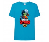 Футболка детская Brawl Stars Bibi Zombie (Бравл Старс Биби Зомби) синяя 104 см Футболка детская Brawl Stars Bibi Zombie (Бравл Старс Биби Зомби) синяя 104 см