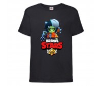 Футболка детская Brawl Stars Bibi Zombie (Бравл Старс Биби Зомби) черная 104 см Футболка детская Brawl Stars Bibi Zombie (Бравл Старс Биби Зомби) черная 104 см