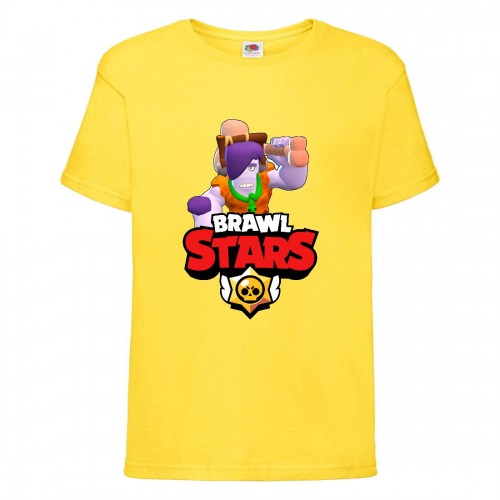 Футболка детская Brawl Stars Caveman Frank (Бравл Старс Фрэнк Пещерный) желтая 128 см Футболка детская Brawl Stars Caveman Frank (Бравл Старс Фрэнк Пещерный) желтая 128 см