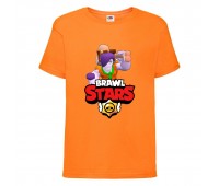 Футболка детская Brawl Stars Caveman Frank (Бравл Старс Фрэнк Пещерный) оранжевая 104 см Футболка детская Brawl Stars Caveman Frank (Бравл Старс Фрэнк Пещерный) оранжевая 104 см