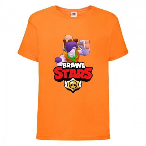 Футболка детская Brawl Stars Caveman Frank (Бравл Старс Фрэнк Пещерный) оранжевая 104 см Футболка детская Brawl Stars Caveman Frank (Бравл Старс Фрэнк Пещерный) оранжевая 104 см