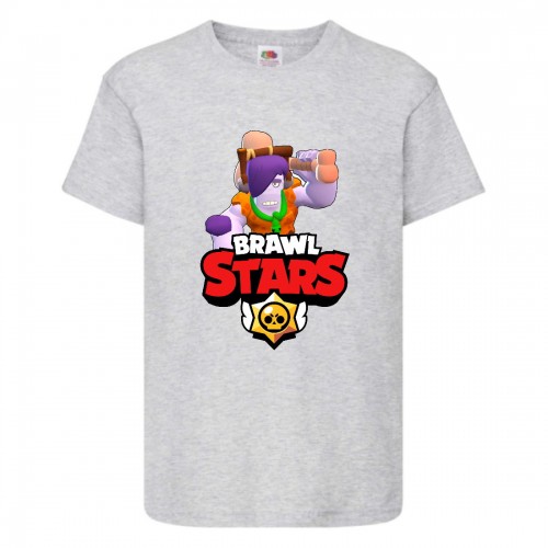 Футболка детская Brawl Stars Caveman Frank (Бравл Старс Фрэнк Пещерный) серая 152 см Футболка детская Brawl Stars Caveman Frank (Бравл Старс Фрэнк Пещерный) серая 152 см