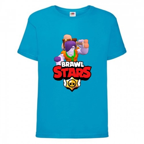 Футболка детская Brawl Stars Caveman Frank (Бравл Старс Фрэнк Пещерный) синяя 152 см Футболка детская Brawl Stars Caveman Frank (Бравл Старс Фрэнк Пещерный) синяя 152 см