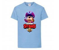 Футболка детская Brawl Stars Colonel Ruffs (Бравл Старс Генерал Гавс) голубая 104 см Футболка детская Brawl Stars Colonel Ruffs (Бравл Старс Генерал Гавс) голубая 104 см