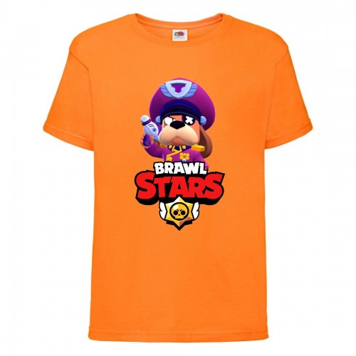 Футболка детская Brawl Stars Colonel Ruffs (Бравл Старс Генерал Гавс) оранжевая 152 см Футболка детская Brawl Stars Colonel Ruffs (Бравл Старс Генерал Гавс) оранжевая 152 см