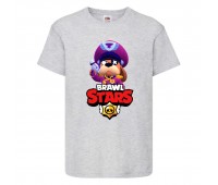 Футболка детская Brawl Stars Colonel Ruffs (Бравл Старс Генерал Гавс) серая 104 см Футболка детская Brawl Stars Colonel Ruffs (Бравл Старс Генерал Гавс) серая 104 см