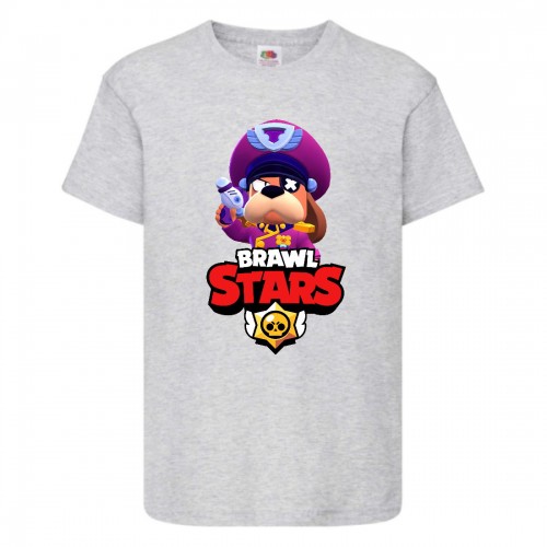 Футболка детская Brawl Stars Colonel Ruffs (Бравл Старс Генерал Гавс) серая 152 см Футболка детская Brawl Stars Colonel Ruffs (Бравл Старс Генерал Гавс) серая 152 см