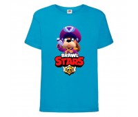 Футболка детская Brawl Stars Colonel Ruffs (Бравл Старс Генерал Гавс) синяя 104 см Футболка детская Brawl Stars Colonel Ruffs (Бравл Старс Генерал Гавс) синяя 104 см