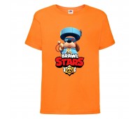 Футболка детская Brawl Stars Colonel Ruffs 70 lvl (Бравл Старс Генерал Гавс 70 ур) оранжевая 104 см Футболка детская Brawl Stars Colonel Ruffs 70 lvl (Бравл Старс Генерал Гавс 70 ур) оранжевая 104 см