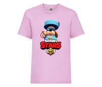 Футболка детская Brawl Stars Colonel Ruffs 70 lvl (Бравл Старс Генерал Гавс 70 ур) розовая 104 см Футболка детская Brawl Stars Colonel Ruffs 70 lvl (Бравл Старс Генерал Гавс 70 ур) розовая 104 см