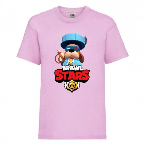 Футболка детская Brawl Stars Colonel Ruffs 70 lvl (Бравл Старс Генерал Гавс 70 ур) розовая 152 см Футболка детская Brawl Stars Colonel Ruffs 70 lvl (Бравл Старс Генерал Гавс 70 ур) розовая 152 см