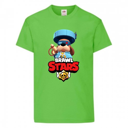 Футболка детская Brawl Stars Colonel Ruffs 70 lvl (Бравл Старс Генерал Гавс 70 ур) светлозеленая 128 см Футболка детская Brawl Stars Colonel Ruffs 70 lvl (Бравл Старс Генерал Гавс 70 ур) светлозеленая 128 см