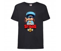 Футболка детская Brawl Stars Colonel Ruffs 70 lvl (Бравл Старс Генерал Гавс 70 ур) черная 104 см Футболка детская Brawl Stars Colonel Ruffs 70 lvl (Бравл Старс Генерал Гавс 70 ур) черная 104 см