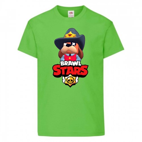 Футболка детская Brawl Stars Colonel Ruffs Sheriff (Бравл Старс Генерал Гавс Шериф) светлозеленая 116 см Футболка детская Brawl Stars Colonel Ruffs Sheriff (Бравл Старс Генерал Гавс Шериф) светлозеленая 116 см
