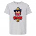 Футболка детская Brawl Stars Colonel Ruffs Sheriff (Бравл Старс Генерал Гавс Шериф) серая 128 см