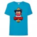 Футболка детская Brawl Stars Colonel Ruffs Sheriff (Бравл Старс Генерал Гавс Шериф) синяя 128 см