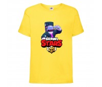 Футболка детская Brawl Stars DJ Frank (Бравл Старс Фрэнк Диджей) желтая 104 см Футболка детская Brawl Stars DJ Frank (Бравл Старс Фрэнк Диджей) желтая 104 см