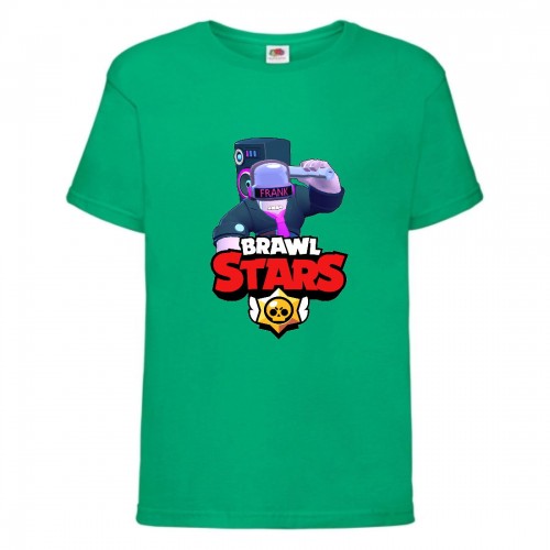 Футболка детская Brawl Stars DJ Frank (Бравл Старс Фрэнк Диджей) зеленая 152 см Футболка детская Brawl Stars DJ Frank (Бравл Старс Фрэнк Диджей) зеленая 152 см
