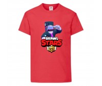 Футболка детская Brawl Stars DJ Frank (Бравл Старс Фрэнк Диджей) красная 104 см Футболка детская Brawl Stars DJ Frank (Бравл Старс Фрэнк Диджей) красная 104 см