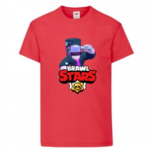 Футболка детская Brawl Stars DJ Frank (Бравл Старс Фрэнк Диджей) красная 152 см Футболка детская Brawl Stars DJ Frank (Бравл Старс Фрэнк Диджей) красная 152 см