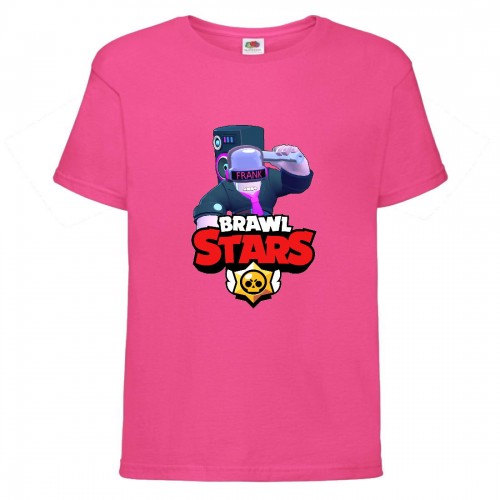 Футболка детская Brawl Stars DJ Frank (Бравл Старс Фрэнк Диджей) малиновая 128 см Футболка детская Brawl Stars DJ Frank (Бравл Старс Фрэнк Диджей) малиновая 128 см