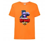 Футболка детская Brawl Stars DJ Frank (Бравл Старс Фрэнк Диджей) оранжевая 104 см Футболка детская Brawl Stars DJ Frank (Бравл Старс Фрэнк Диджей) оранжевая 104 см