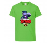 Футболка детская Brawl Stars DJ Frank (Бравл Старс Фрэнк Диджей) светлозеленая 104 см Футболка детская Brawl Stars DJ Frank (Бравл Старс Фрэнк Диджей) светлозеленая 104 см