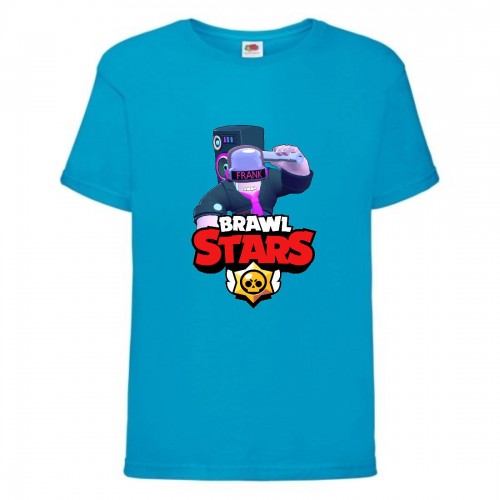 Футболка детская Brawl Stars DJ Frank (Бравл Старс Фрэнк Диджей) синяя 152 см Футболка детская Brawl Stars DJ Frank (Бравл Старс Фрэнк Диджей) синяя 152 см