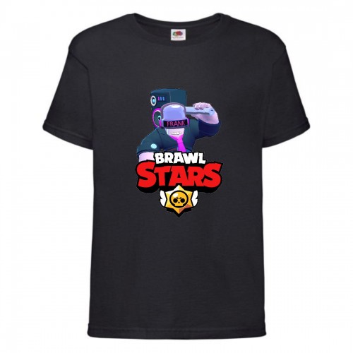Футболка детская Brawl Stars DJ Frank (Бравл Старс Фрэнк Диджей) черная 152 см Футболка детская Brawl Stars DJ Frank (Бравл Старс Фрэнк Диджей) черная 152 см