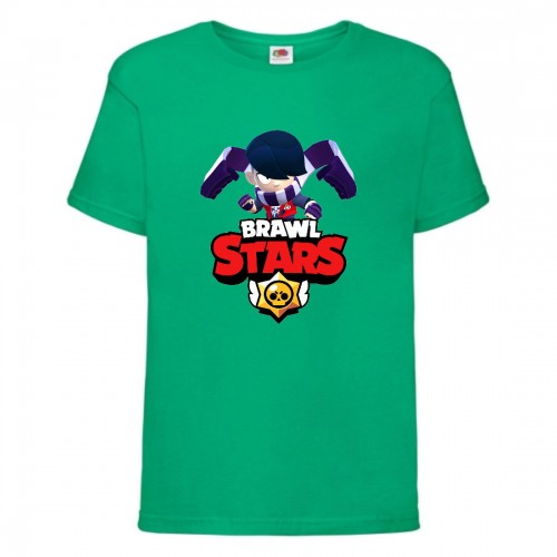 Футболка детская Brawl Stars Edgar (Бравл Старс Эдгар) зеленая 104 см Футболка детская Brawl Stars Edgar (Бравл Старс Эдгар) зеленая 104 см