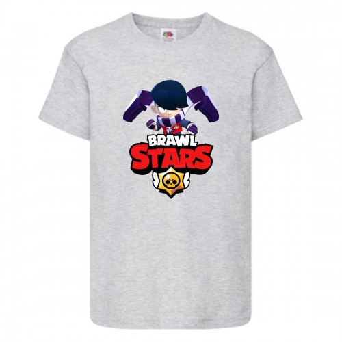 Футболка детская Brawl Stars Edgar (Бравл Старс Эдгар) серая 164 см Футболка детская Brawl Stars Edgar (Бравл Старс Эдгар) серая 164 см