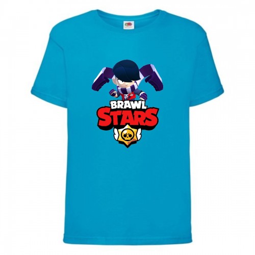 Футболка детская Brawl Stars Edgar (Бравл Старс Эдгар) синяя 128 см Футболка детская Brawl Stars Edgar (Бравл Старс Эдгар) синяя 128 см