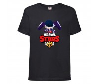 Футболка детская Brawl Stars Edgar (Бравл Старс Эдгар) черная 104 см Футболка детская Brawl Stars Edgar (Бравл Старс Эдгар) черная 104 см
