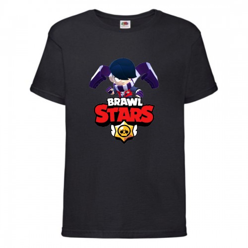 Футболка детская Brawl Stars Edgar (Бравл Старс Эдгар) черная 116 см Футболка детская Brawl Stars Edgar (Бравл Старс Эдгар) черная 116 см