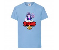 Футболка детская Brawl Stars Frank (Бравл Старс Фрэнк) голубая 104 см Футболка детская Brawl Stars Frank (Бравл Старс Фрэнк) голубая 104 см