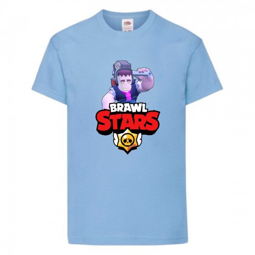 Футболка детская Brawl Stars Frank (Бравл Старс Фрэнк) голубая 116 см Футболка детская Brawl Stars Frank (Бравл Старс Фрэнк) голубая 116 см