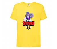 Футболка детская Brawl Stars Frank (Бравл Старс Фрэнк) желтая 104 см Футболка детская Brawl Stars Frank (Бравл Старс Фрэнк) желтая 104 см